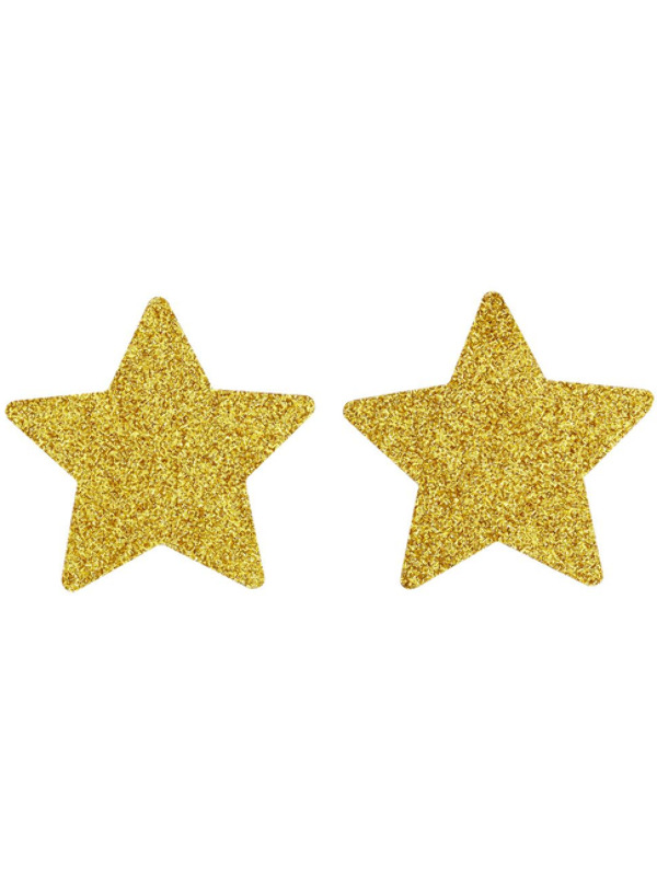 Picture of Fever Glitter Star Nipple Pasties, Gold 