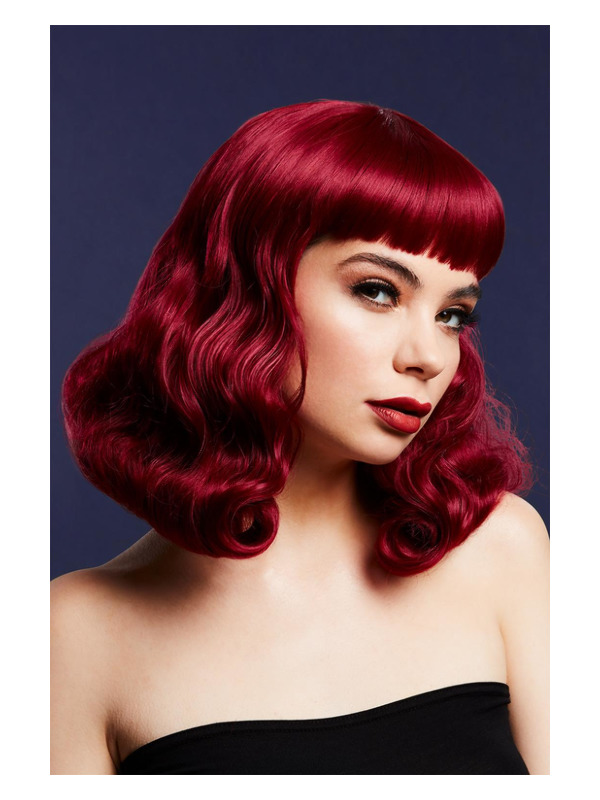 Picture of Fever Bettie Wig with Short Fringe, Plum 