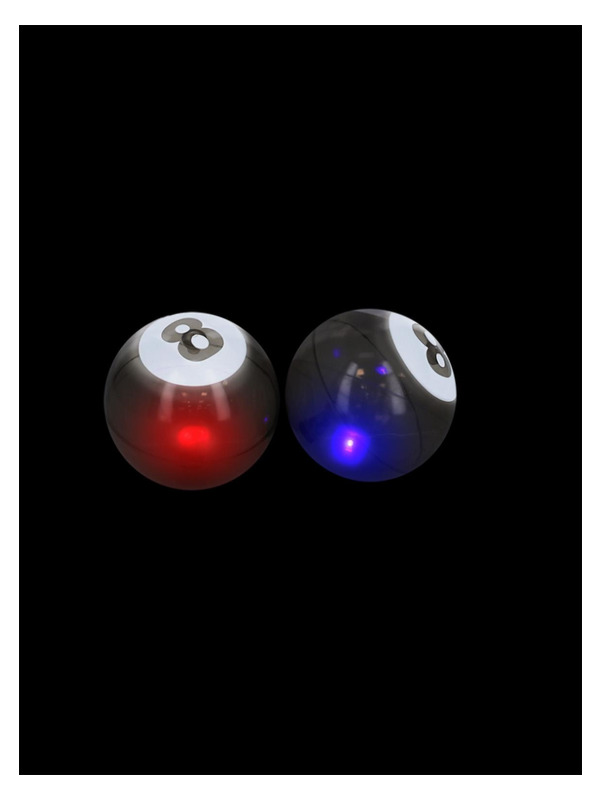 Picture of 4" Light Up Lucky Bouncing 8 Ball, 6pcs N/A